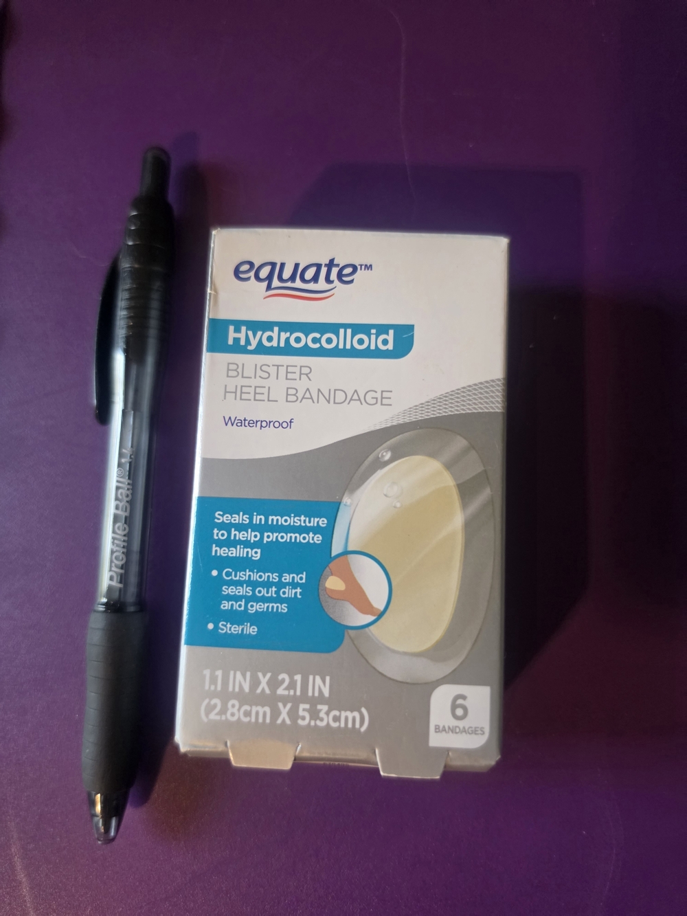 Equate Hydrocolloid Blister Heel Bandage – Beige (6 Count)